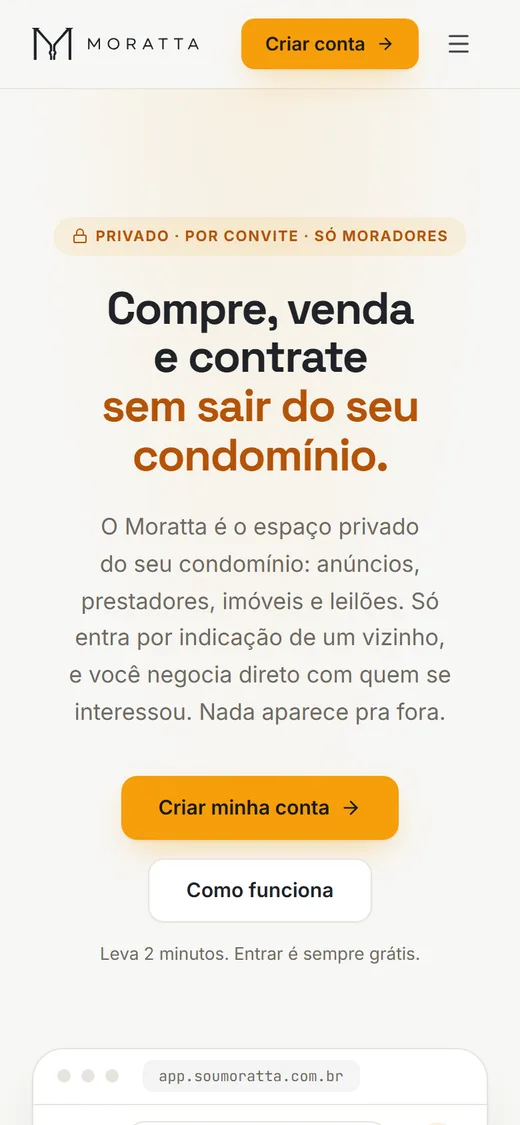 Moratta no celular