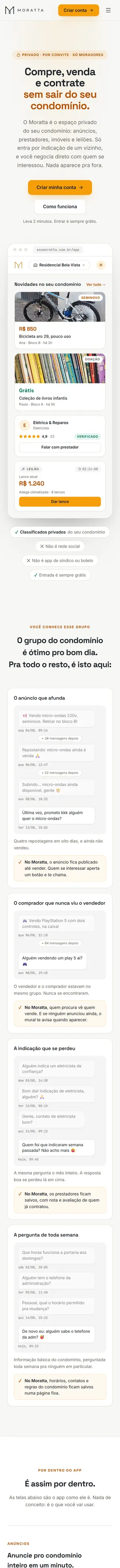 Moratta no celular